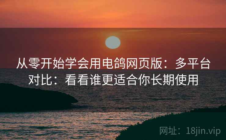从零开始学会用电鸽网页版：多平台对比：看看谁更适合你长期使用