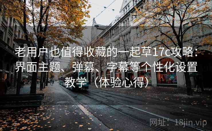 老用户也值得收藏的一起草17c攻略：界面主题、弹幕、字幕等个性化设置教学（体验心得）