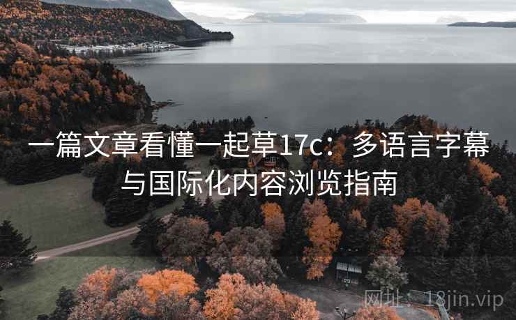 一篇文章看懂一起草17c：多语言字幕与国际化内容浏览指南