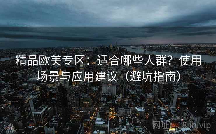 精品欧美专区:适合哪些人群?使用场景与应用建议(避坑指南) 精品欧美专区:适合哪些人群?使用场景与应用建议(避坑指南)